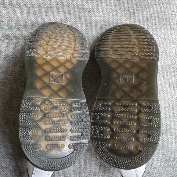 Dr Martens Zavala White Smooth Leather 8 Eye Combat Boots Women 6 - Picture 10 of 12